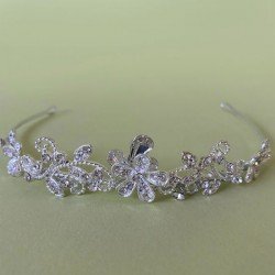 Silver First Holy Communion Tiara Style LM217SI