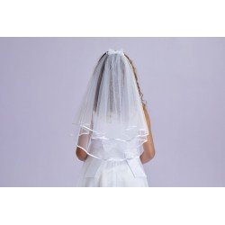 White First Holy Communion Veil Style LEAH