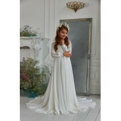 WHITE FIRST HOLY COMMUNION DRESS STYLE 3315
