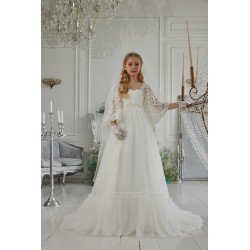 WHITE FIRST HOLY COMMUNION DRESS STYLE 3314