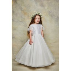 White First Holy Communion Dress Style IS23479