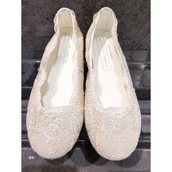 HANDMADE IVORY FIRST HOLY COMMUNION SPANISH SHOES STYLE 600814
