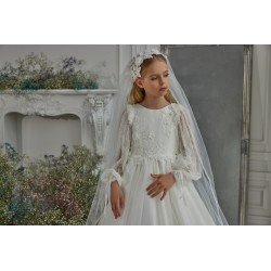 White First Holy Communion Veil Style A41