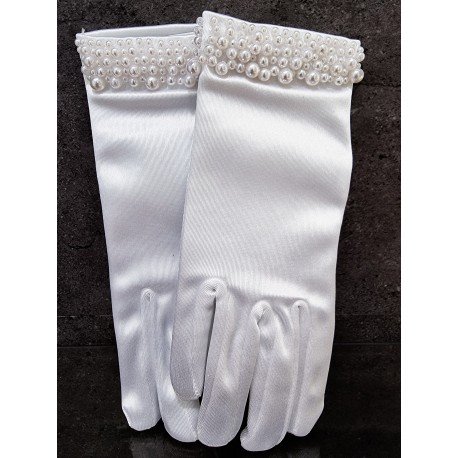 White Communion Gloves Cg761