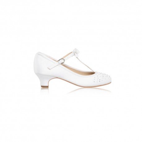 WHITE FIRST HOLY COMMUNION SHOES STYLE VICKIE