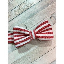 ONE VARONES STRIPED RED/WHITE FIRST HOLY COMMUNION/SPECIAL OCCASION BOW TIE STYLE 10-08015A 123