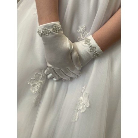 Ivory First Holy Communion Gloves Style 787 BIS