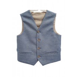 One Varones Light Blue First Holy Communion/Special Occasion Waistcoat Style 10-10018 70