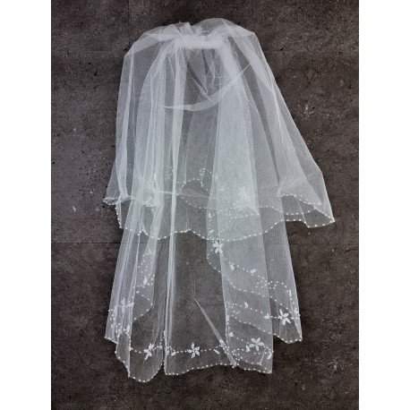 White First Holy Communion Veil Style 9003