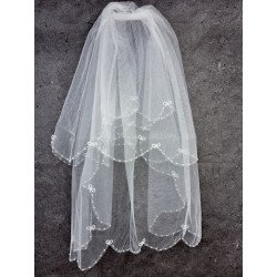 White First Holy Communion Veil Style 9004