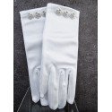White First Holy Communion Gloves Style 816