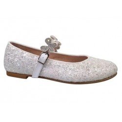 White Handmade Spanish First Holy Communion Shoes Style 9501-00