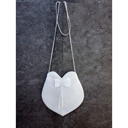 PERFECT SIMPLE COMMUNION BAG WITH PEARLS STRAP STYLE HB016