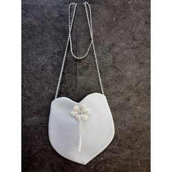 PERFECT SIMPLE COMMUNION BAG WITH PEARLS STRAP STYLE HB015
