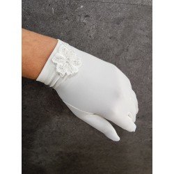 Ivory First Holy Communion Gloves Style WP036