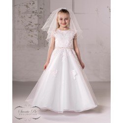 Sweetie Pie First Holy Communion White Dress Style SR718