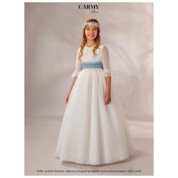 Carmy Ivory/Blue First Holy Communion Dress Style 4100