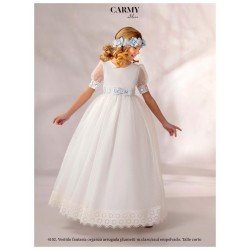 Carmy Ivory/Blue First Holy Communion Dress Style 4102