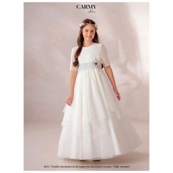 Carmy Ivory/Blue First Holy Communion Dress Style 4621