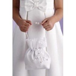 White First Holy Communion Handbag Style POPPY