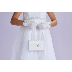 White First Holy Communion Handbag Style KARA