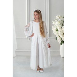 White Handmade First Holy Communion Jumpsuit Style WERSAL