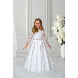 HANDMADE WHITE FIRST HOLY COMMUNION DRESS STYLE ASTRID WHITE
