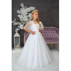 Handmade White First Holy Communion Dress Style KATIE MCH