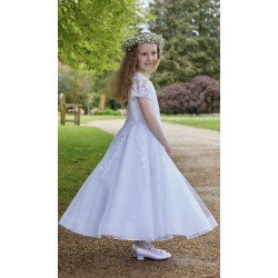 Isabella White First Holy Communion Dress Style IS24688