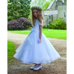 White First Holy Communion Dress Style IS24698