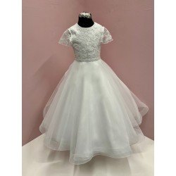 White First Holy Communion Dress Style IS24622