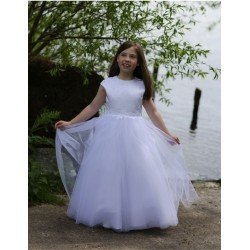 White First Holy Communion Dress Style CALIX