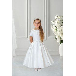 Simple Elegant Handmade First Holy Communion Dress Style JOANA SHORT