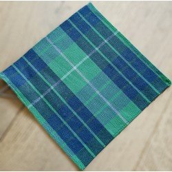 ONE VARONES CHECK GREEN & NAVY FIRST HOLY COMMUNION/SPECIAL OCCASION BOYS HANDKERCHIEF STYLE 10-08027J 209