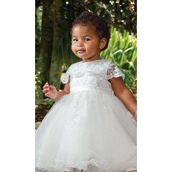 SARAH LOUISE WHITE BABY GIRL CHRISTENING DRESS STYLE 070088