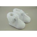  Christening Booties with Fur 116