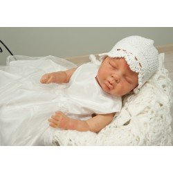 Baby Girls White Rose Christening Dress Lilly