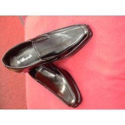 Boys black communion/pageboy shoes Style James KS3