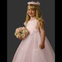 Sevva Pink Girl Beaded Flower Girl Dress 1102 