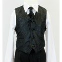 Boys Black 4 Piece Pageboy Waistcoat Suit Style 520
