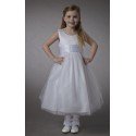 Couche Tot White Sleeveless Flower Girl/Christening Dress Style 2900A
