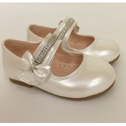 Ivory Leather Special Occasions Shoes Style 4360