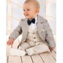 Baby Boys Beige/Ivory Special Occasions Set Style LA006
