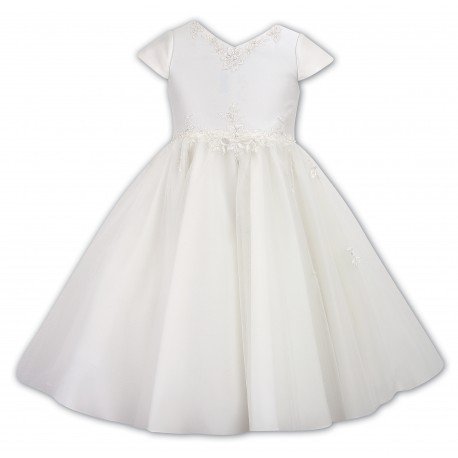 Ivory Ceremonial Ballerina Lenght Dress for Flower Girls/Special Occasions Style 070027