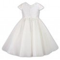 Ivory Ceremonial Ballerina Lenght Dress for Flower Girls/Special Occasions Style 070027