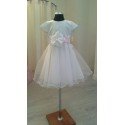Handmade White Satin Flower Girl/Special Occasion Dress style Emi
