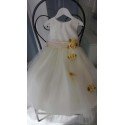 Amazing Ivory/ Champagne Flower Girl/Special Occasion Dress by Sevva style D1236