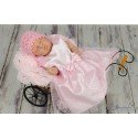 Cute Polka Dots Pink Christening/Birthday/Party/Special Occasions Dress Style MIMI PINK