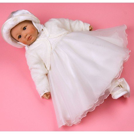 Ivory Long Sleeves Christening/Special Occasion Dress Edyth