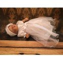 White and Silver Christening/Special Occasion Dress style CH-29